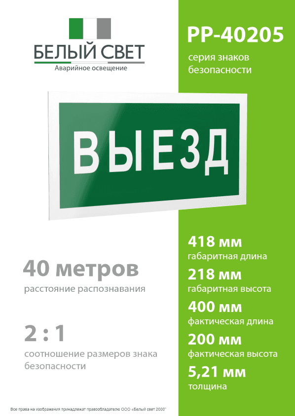 Знак безопасности PP-40205.N02''Выезд''