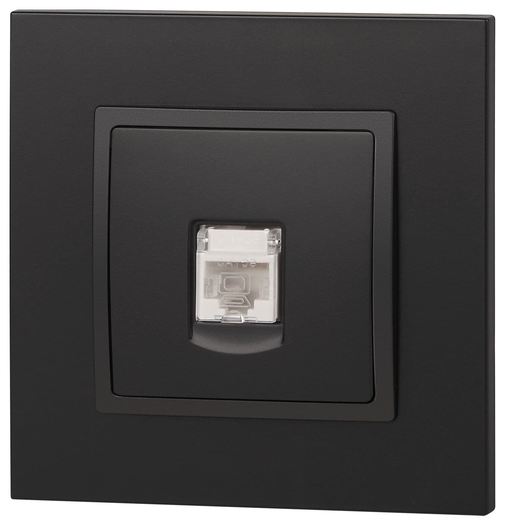 Розетка RJ45, Эра Elegance, антрацит, 14-3107-05