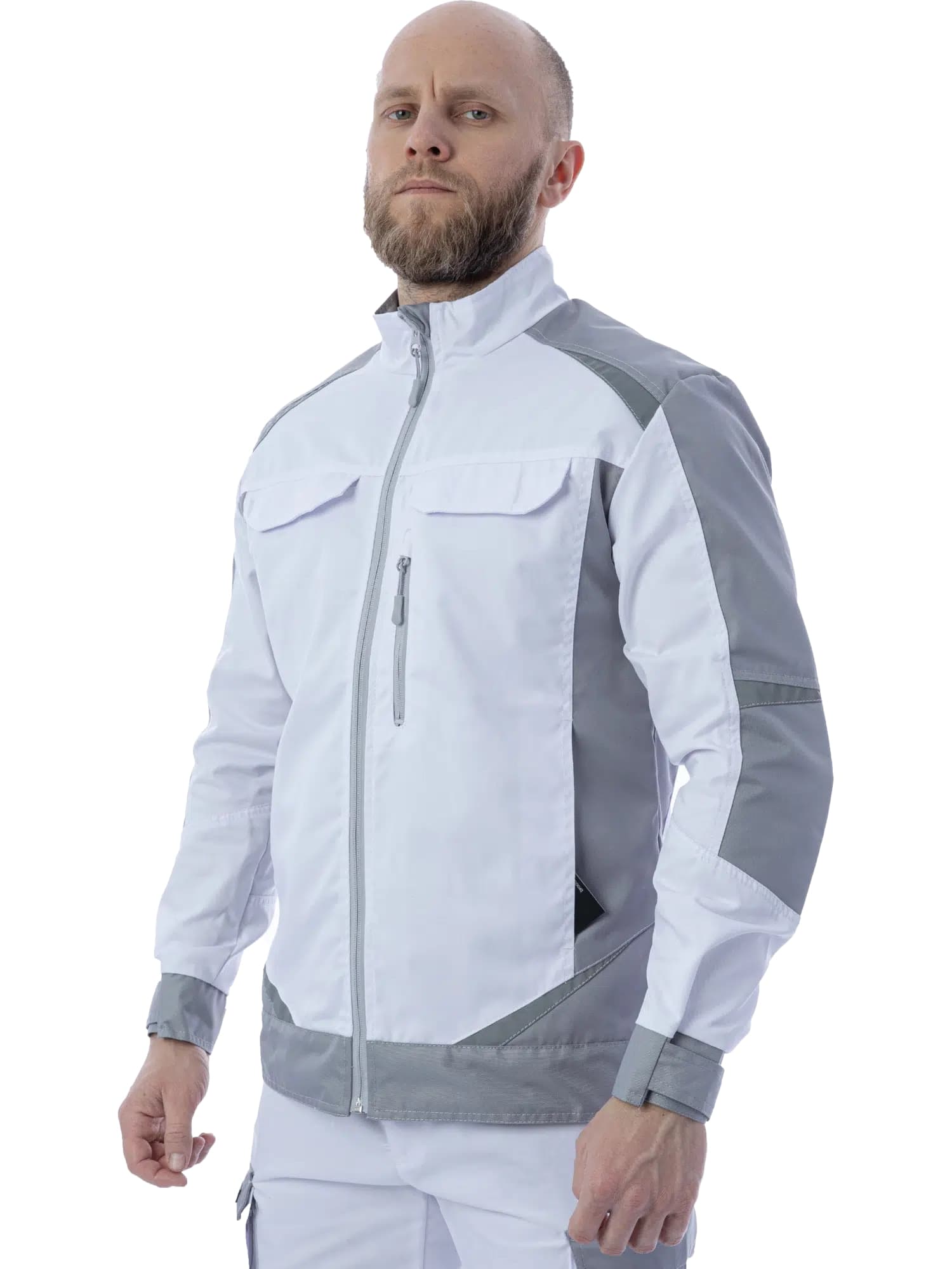 Куртка Brodeks KS202, белый/серый (M)