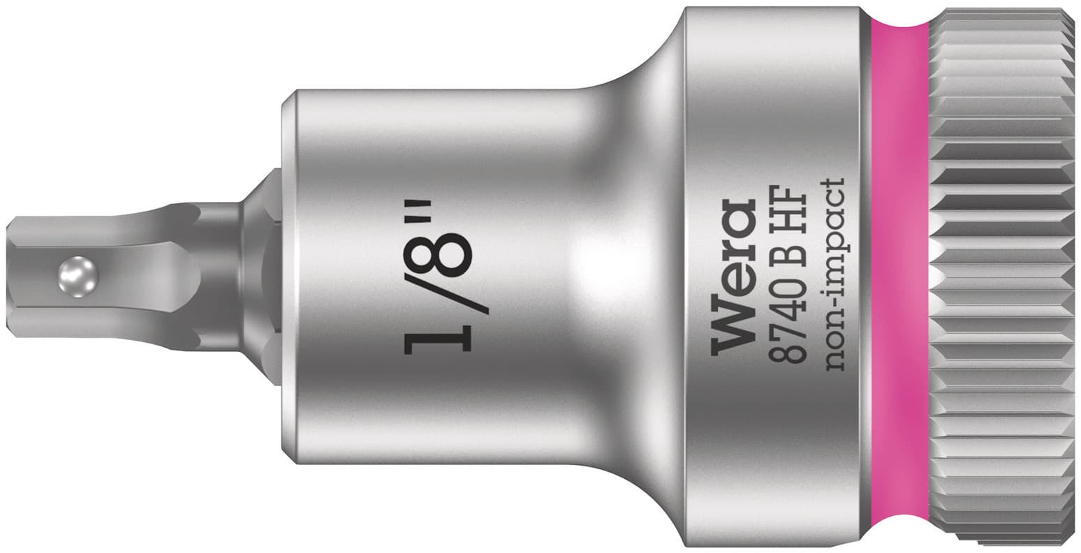 Головка торцевая 8740 B Hex-Plus HF Zyklop со вставкой под внутренний шестигранник DR 3/8 с функцией фиксации крепежа 1/8X35 мм