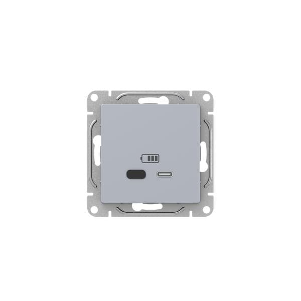 Эпика Механизм розетки USB-С быстрая алюминий EKF