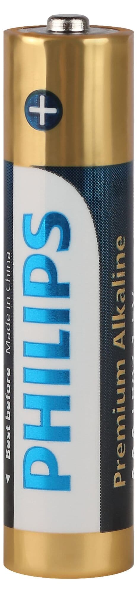 Элемент питания алкалиновый LR03M4W/51 ААА 1,5v 4 шт. LR03-4BL Premium Philips Power