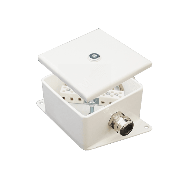 Коробка монтажная огнестойкая КМ-О (6к*60)-IP66-100х100 три ввода ACD
