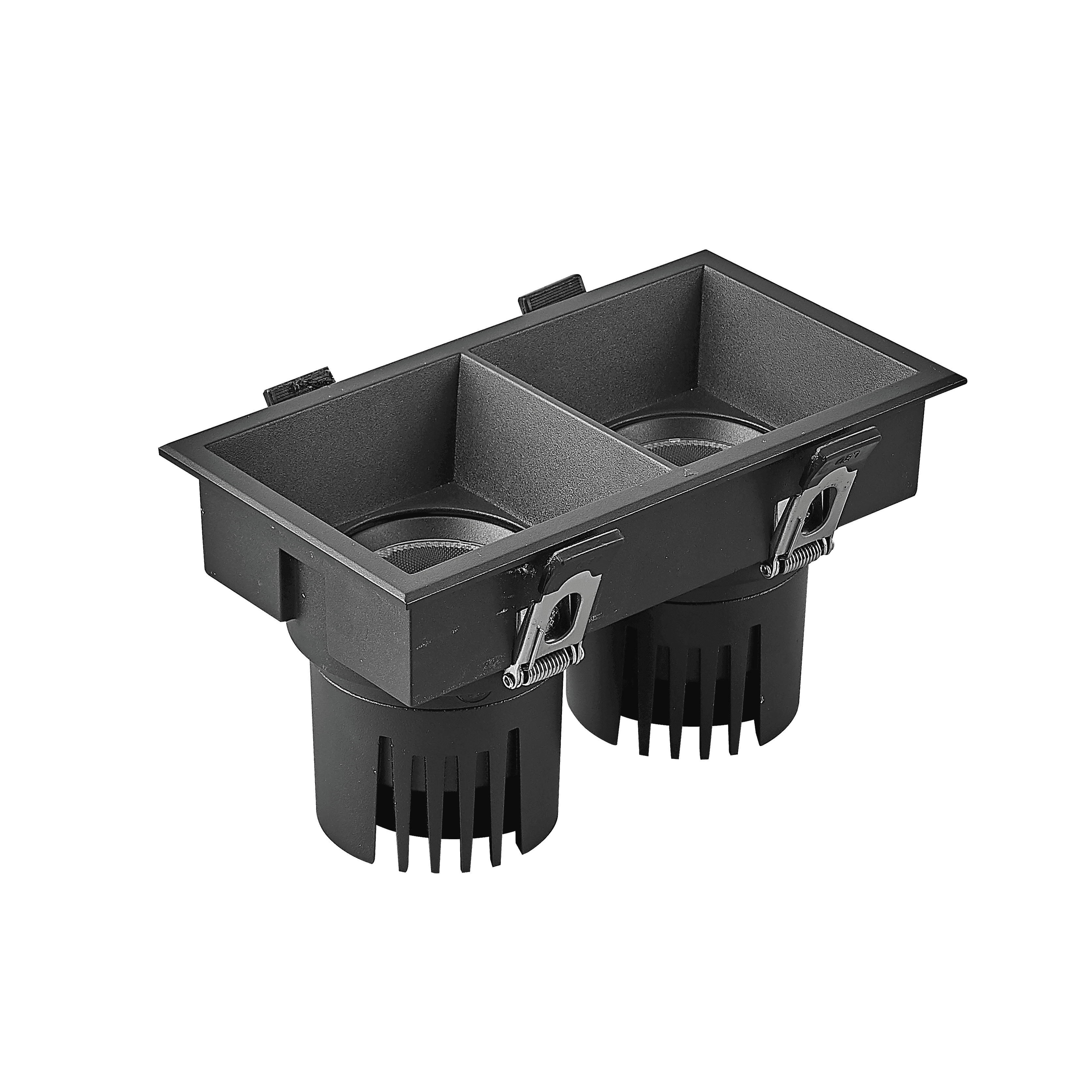 Светильник MS-FLOW-BUILT-S157x85-2x6W Day4000, BK, 15 deg, 230V, IP20, металл, 5 лет