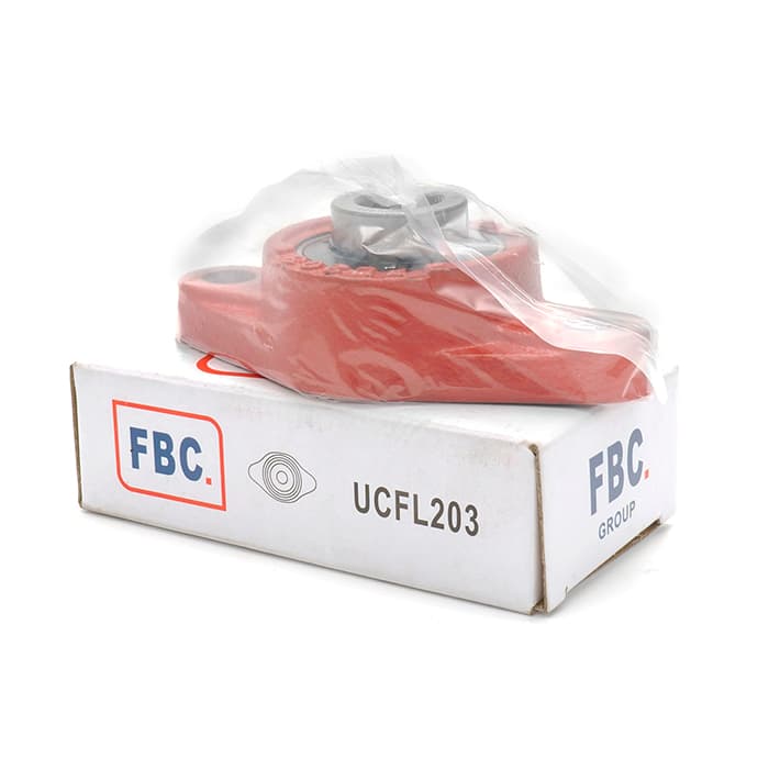Подшипниковый узел UCFL203 (UC203+FL203) FBC (ГОСТ)