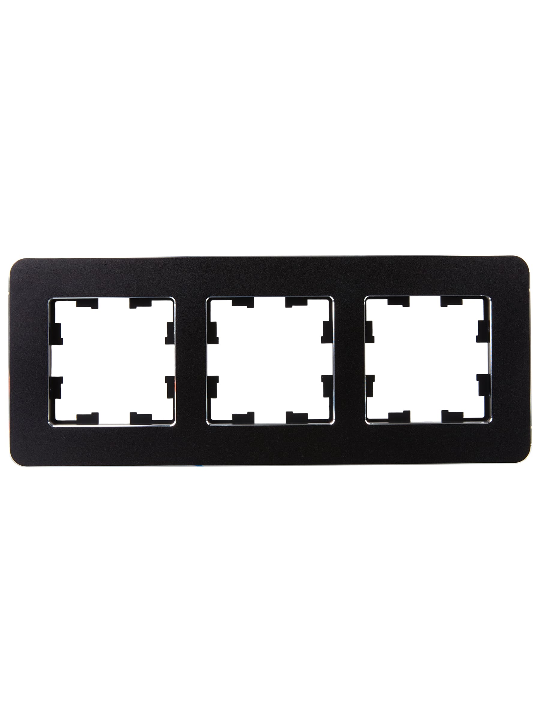 BRITE Рамка 3 поста РУ-3-1-Бр металл черный RE IEK