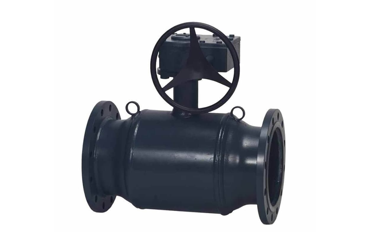 Кран шаровой FF DN350 PN16 WG (фланцевый, с редуктором, стандартный проход) спец ГТ