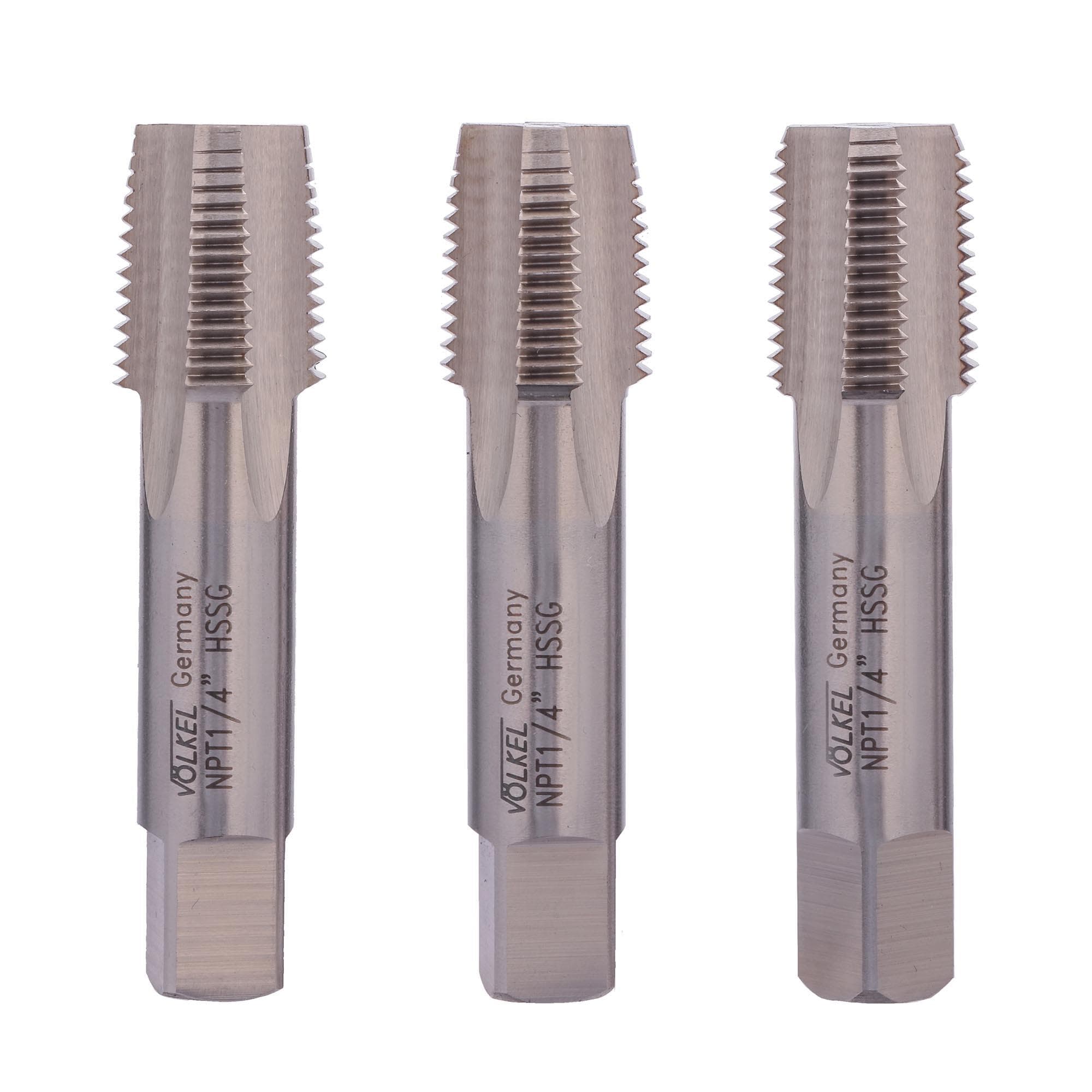 "Набор конических метчиков 3шт NPT 1/4""-18 HSS-G"