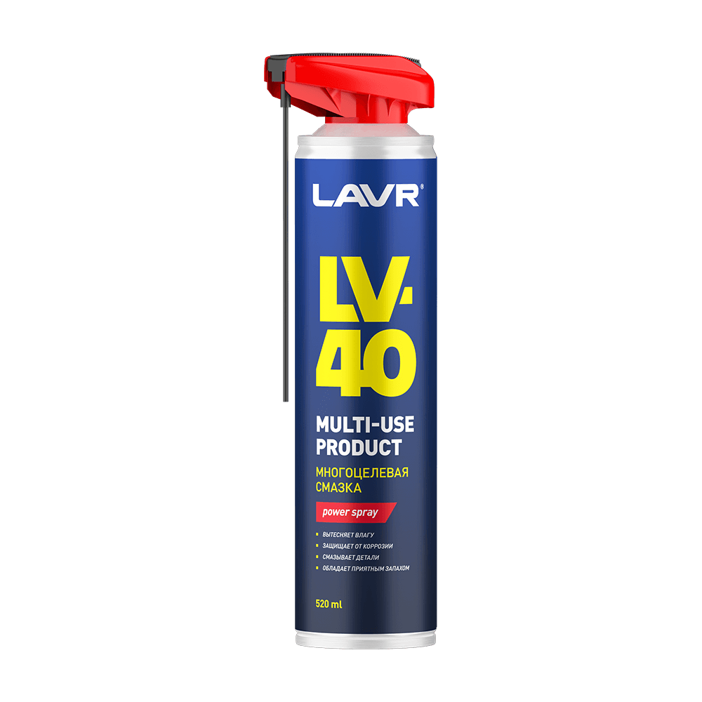 LAVR Смазка многоцелевая LV-40, 520 мл