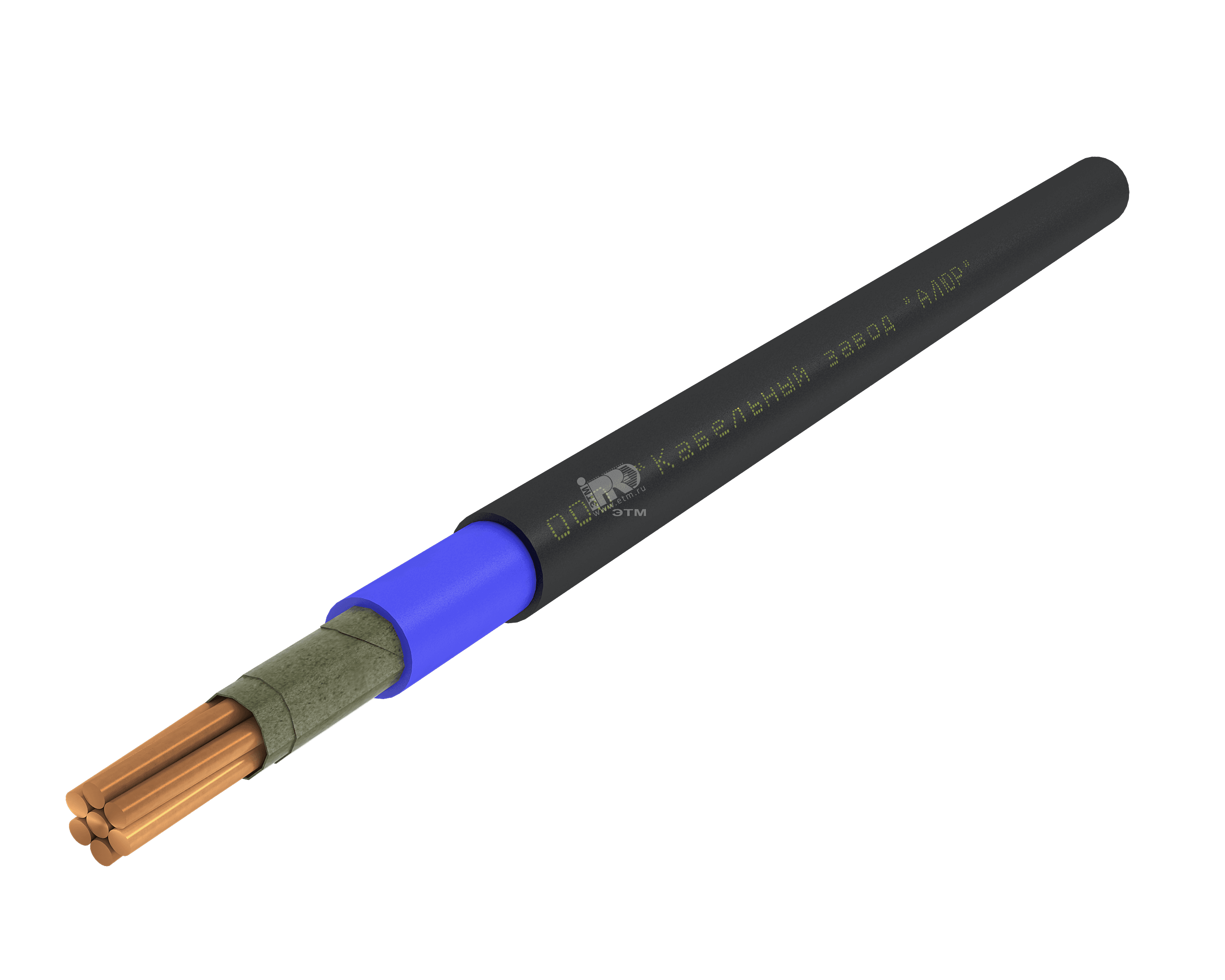 Кабель силовой ВВГнг(А)-FRLSLTx 1х50 мк(N)-0.66 синий барабан