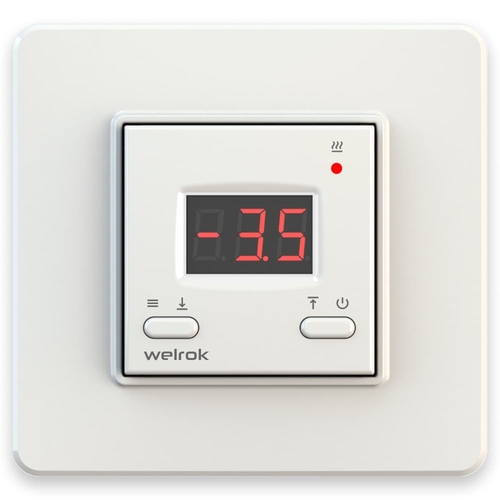 Терморегулятор для систем снегттаяния и антиоблединения, белый