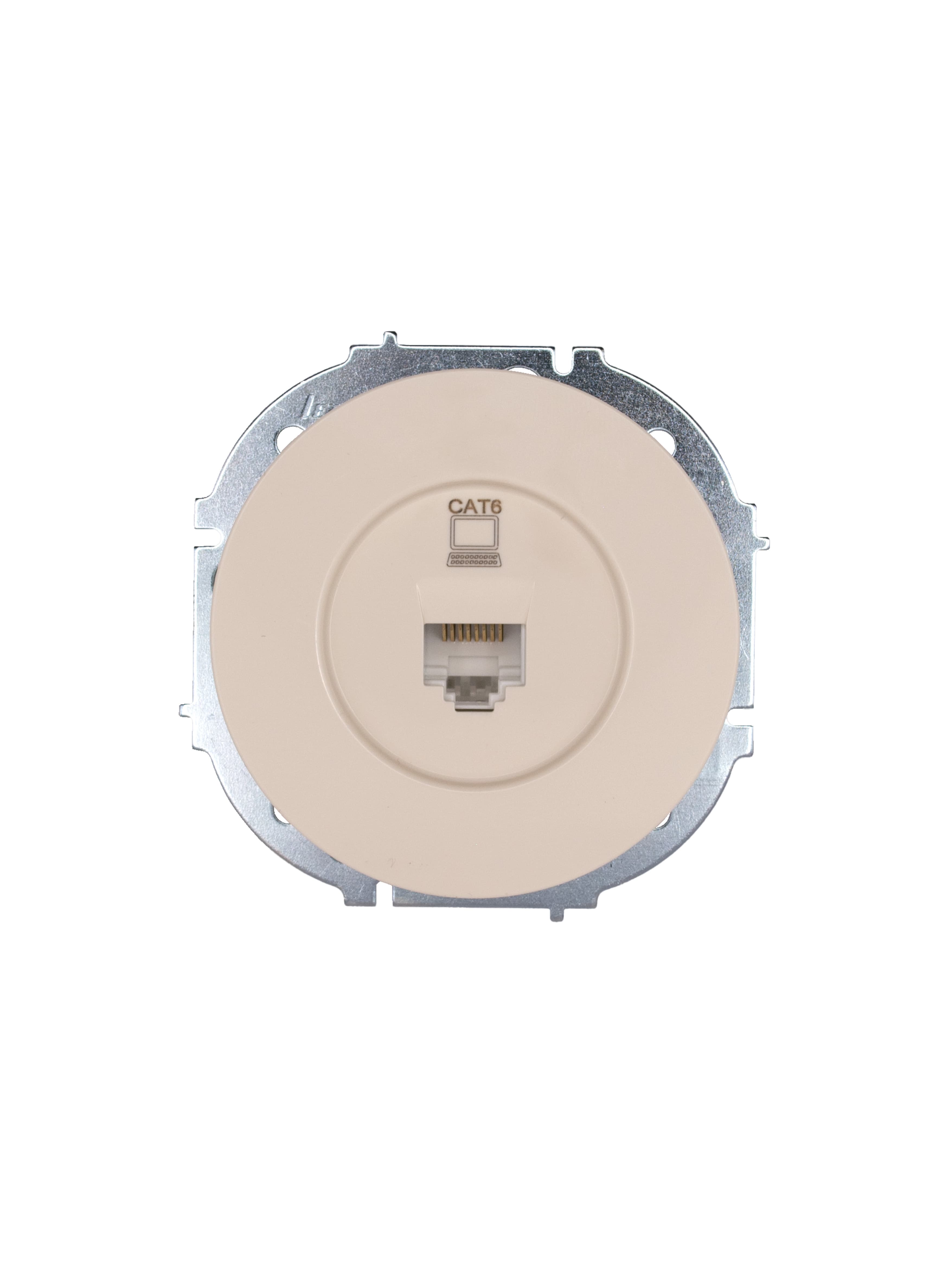 OSEN Розетка компьютерная Cat 6, механизм, слоновая кость Lezard 743-9088-140