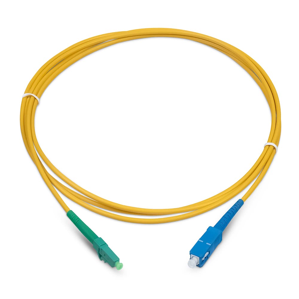 Патч-корд оптический simplex 20м LC/APC-SC/UPC 9/125 sm LSZH