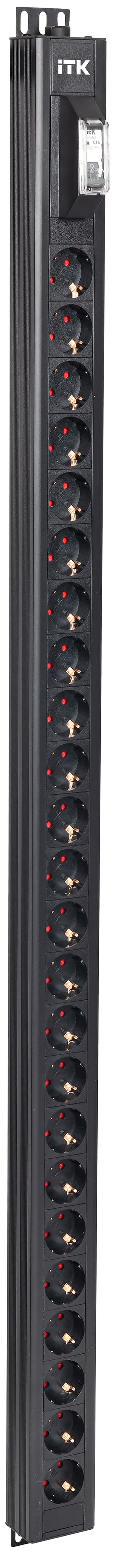 Блок распределения питания ITK BASE PDU PV0102 30U 1ф 32А 24SCHUKO без каб.