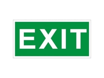 Пиктограмма ПЭУ 012 Exit 250х115 SIRAH