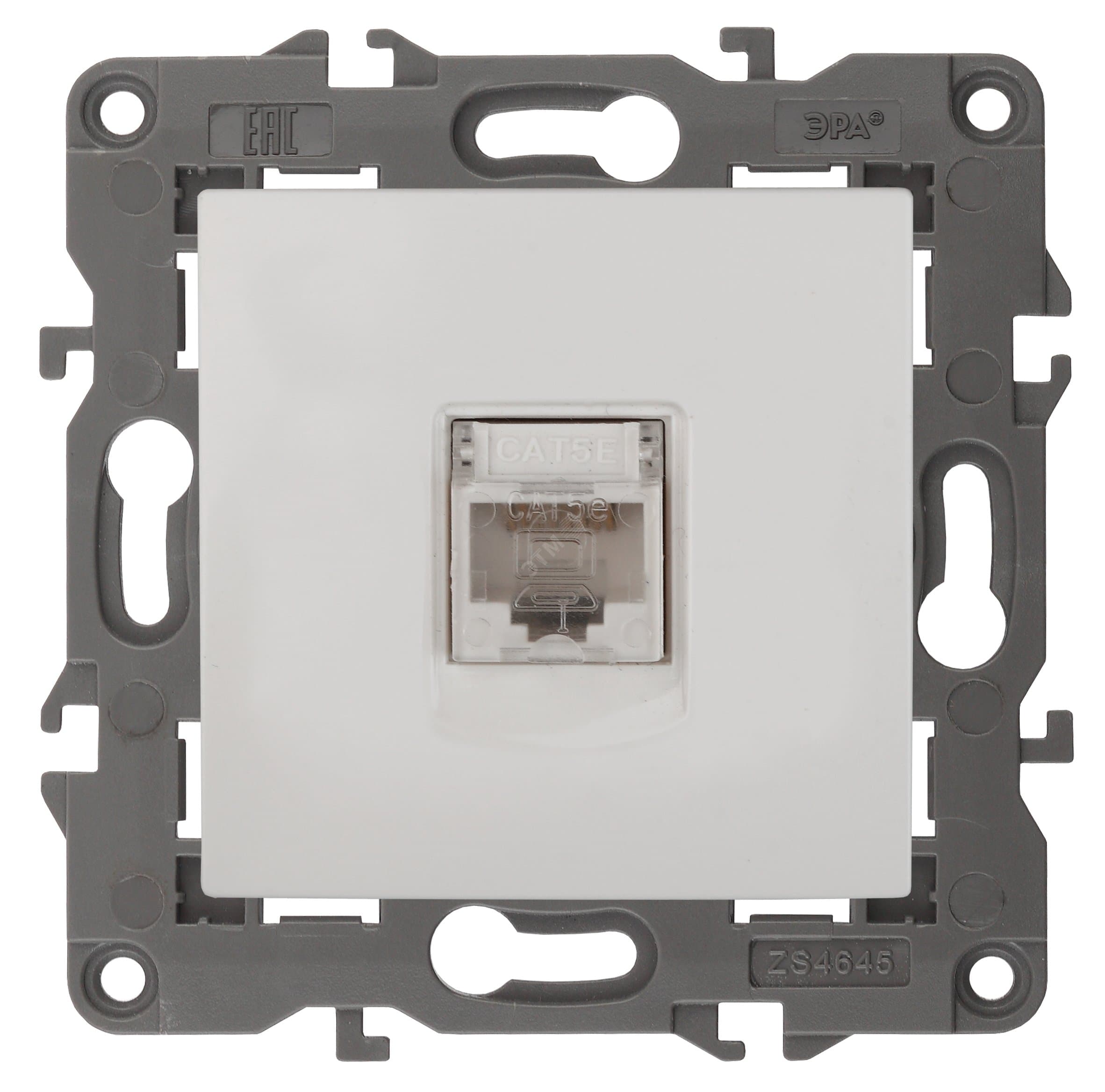 Розетка RJ45, Эра Elegance, белый, 14-3107-01
