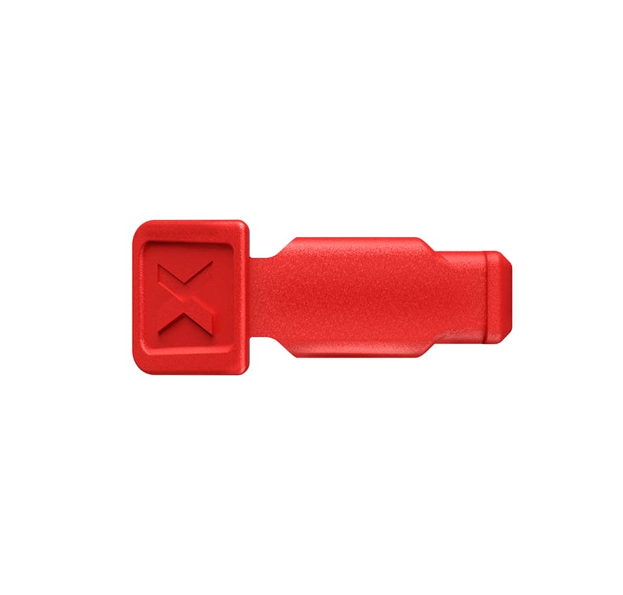 Клипса цветная, красная, 10 шт, для маркировки инструмента KNIPEX, ColorCode Clip