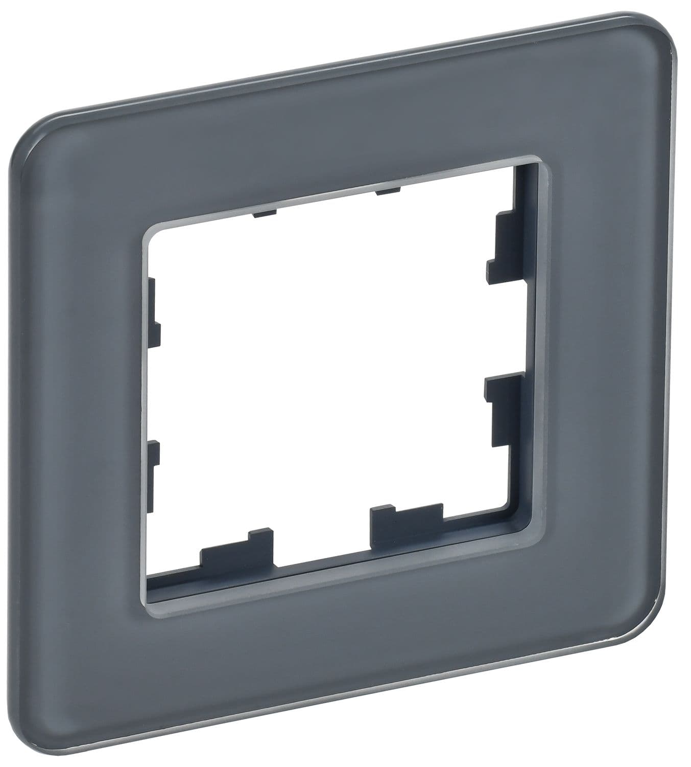 BRITE Рамка 1-местная РУ-1-2-Бр стекло графит RE