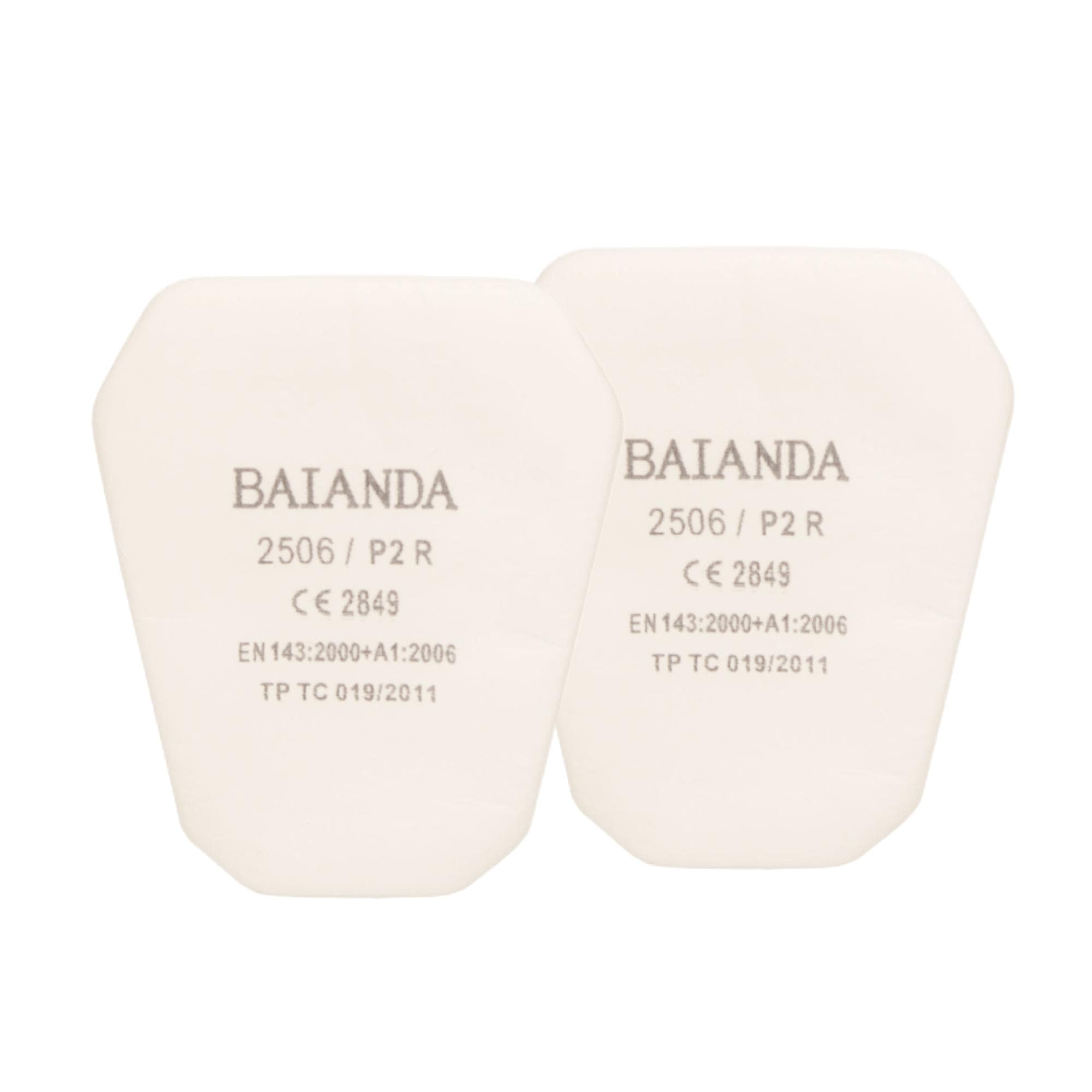 Фильтр для защиты от твердых и жидких частиц BAIANDA, 2506 P2R, РОЗ, 10 шт/уп