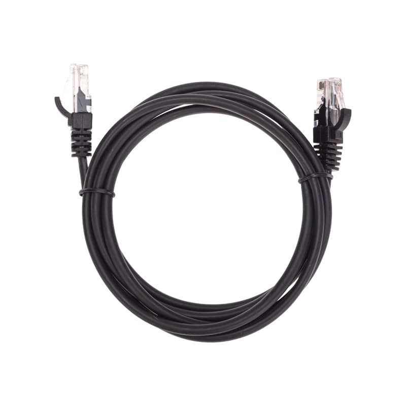 Патч-корд U/UTP, CAT 5e, RJ45-RJ45, 26AWG, LSZH, черный, 1,5м,