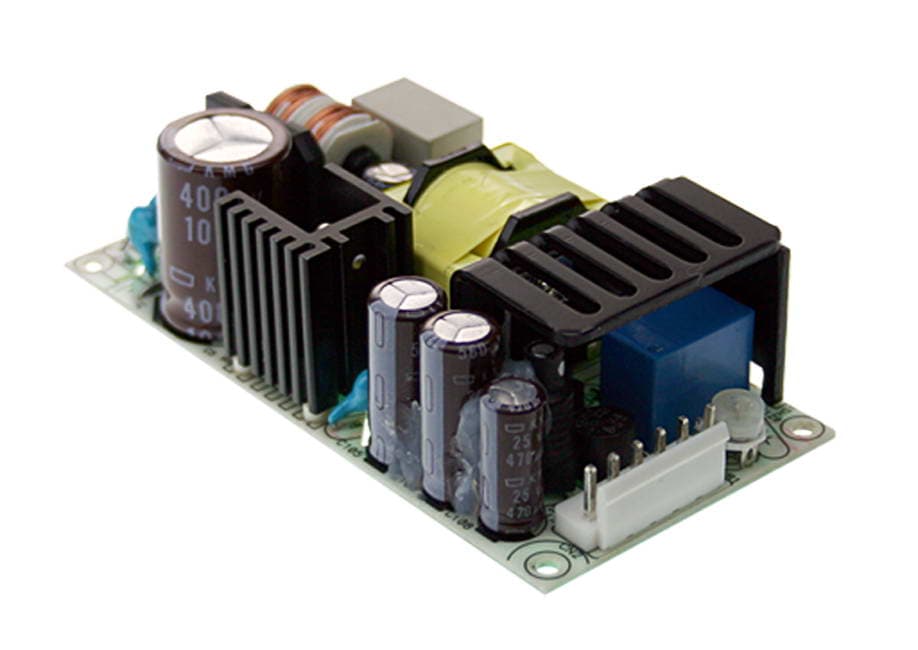 Блок питания AC-DC с функцией UPS, 60Вт, вход 90...264В АС127...370В DC, выход1: 13,8В0...4,3А, выход зарядного устройства 13,8В1,5А, изоляция 3000В АС, на плате 101,6х50,8х29мм, -20...+70°С