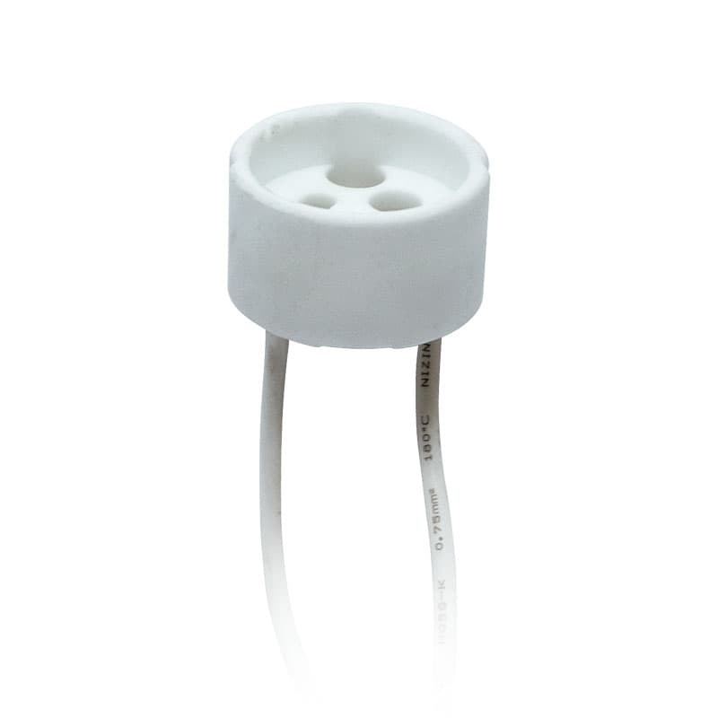Патрон керамический ULH-GU10-Ceramic-15cm для лампы на цоколе GU10