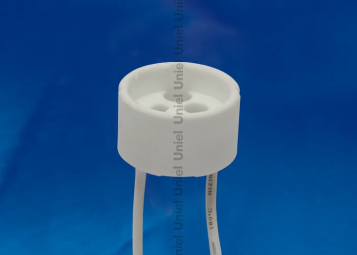 Патрон керамический ULH-GU10-Ceramic-15cm для лампы на цоколе GU10
