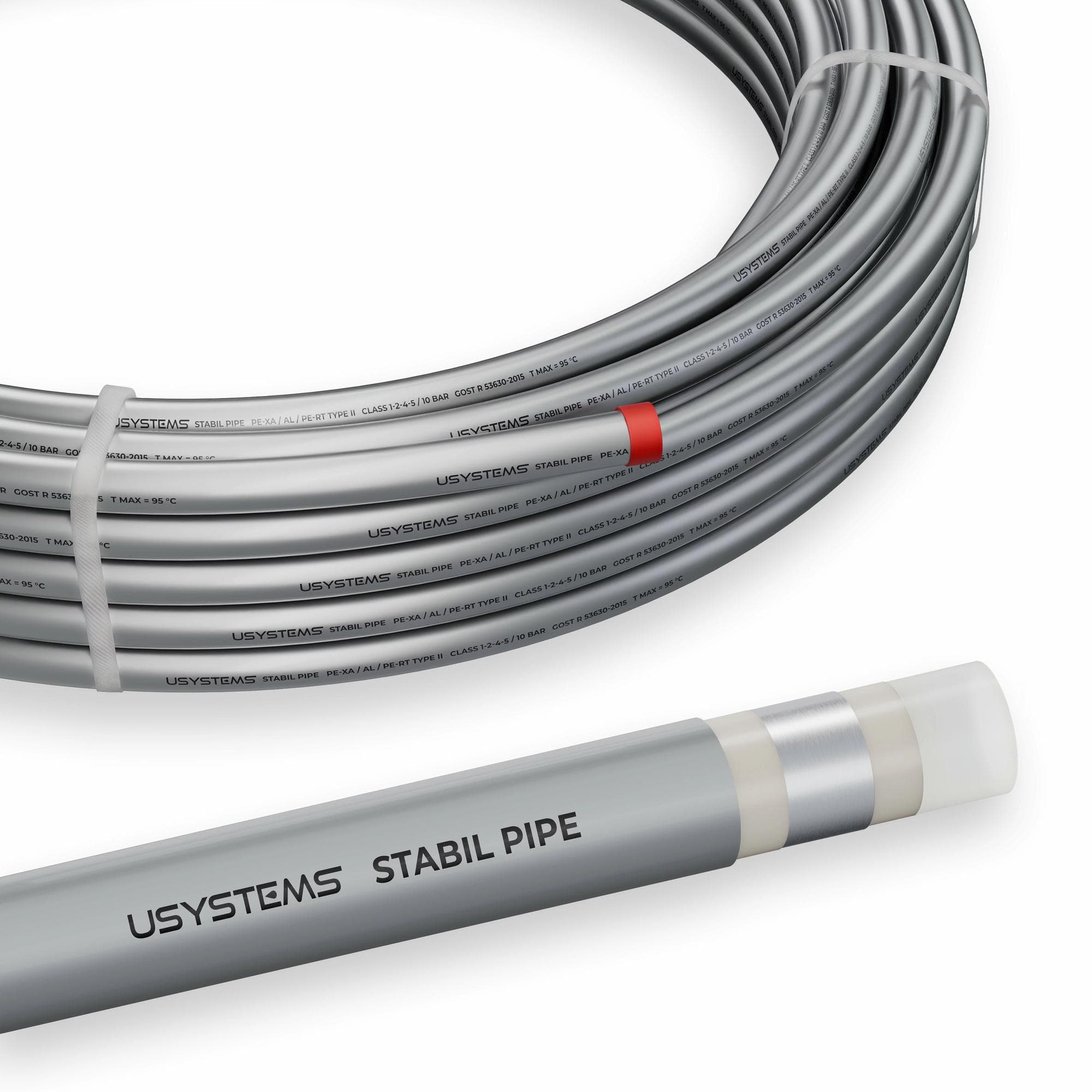 Труба 20х2,9 Stabil Pipe металлополимерная PE-Xa / Al / PE-RT тип II  PN10 100м
