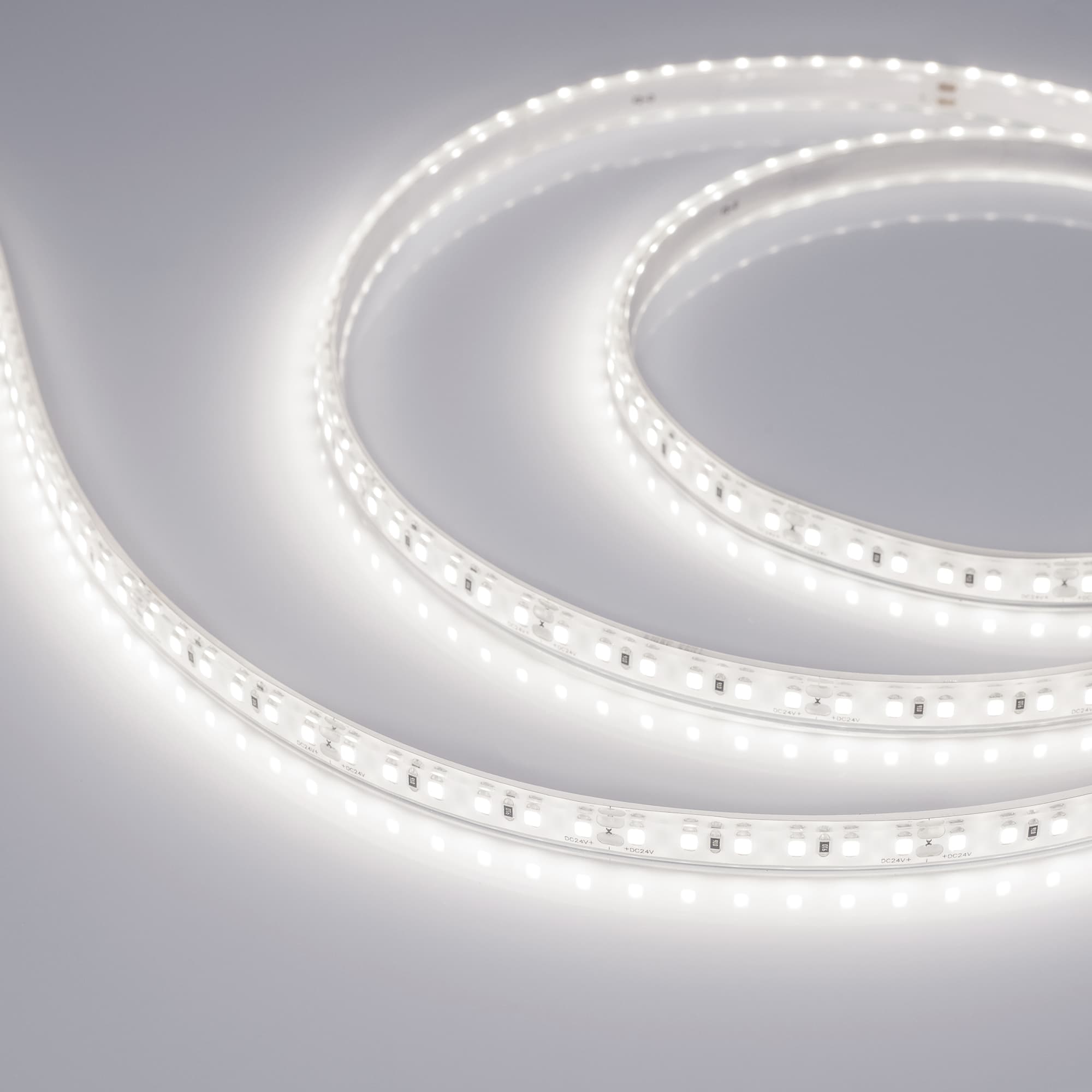 Лента светодиодная 16.8 Вт/м 24В 4500K IP68 120LED/м SHOP-A112-10mm SMD 2835 5 м герметичная