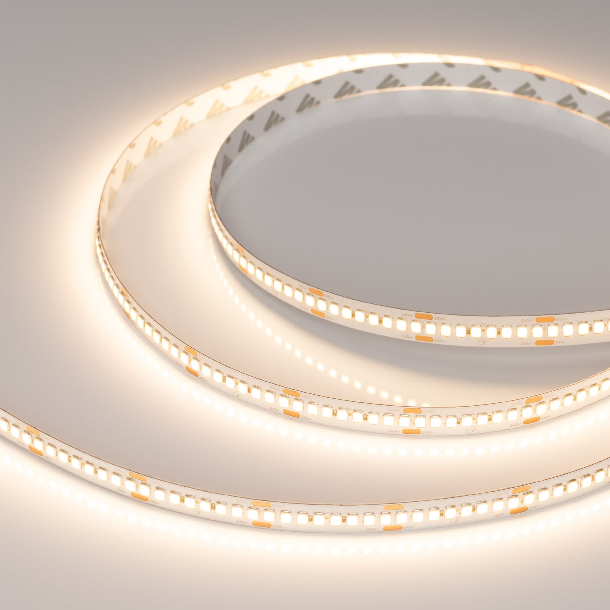 Лента светодиодная 22Вт/м 24В 3000K IP20 240LED/м RT-A240-10mm SMD 2835 5м, 150 лм/Вт