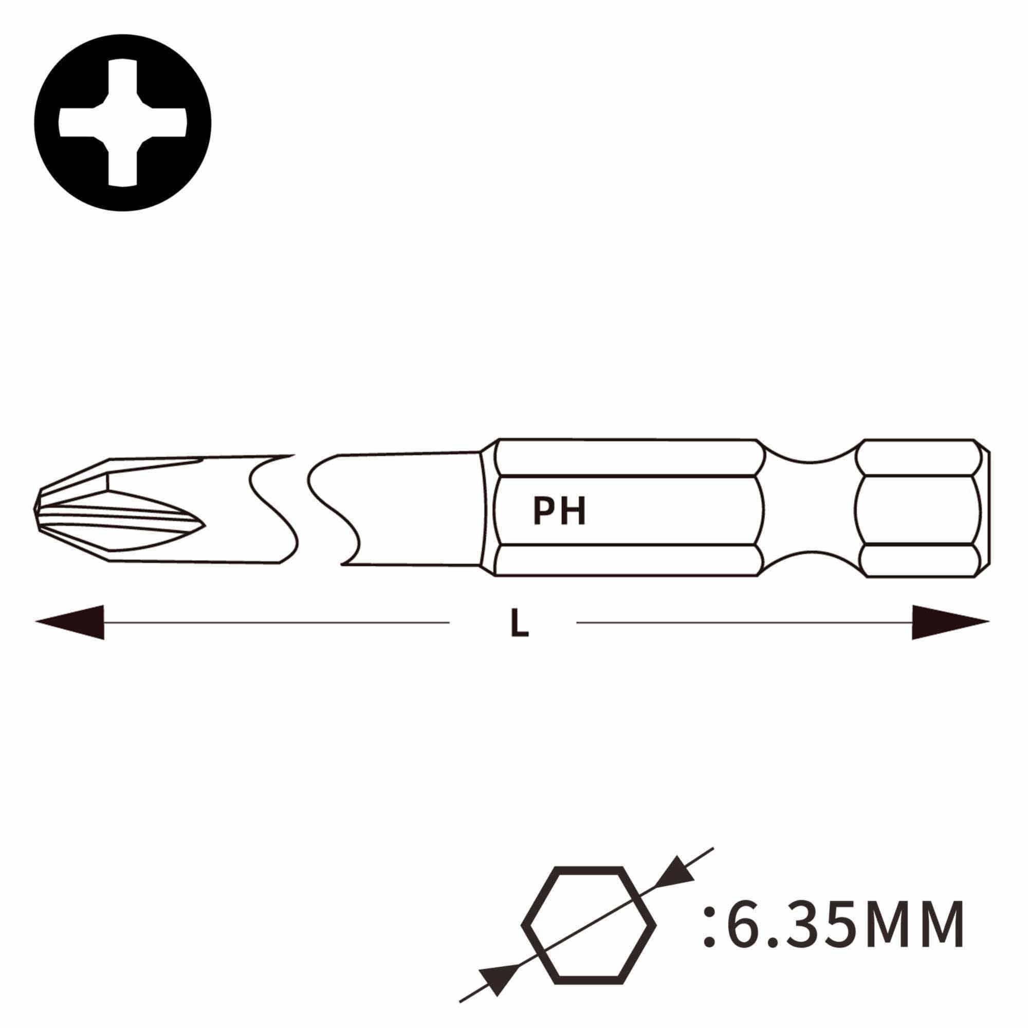 Бита Torsion PH3х50мм 7041ZOT