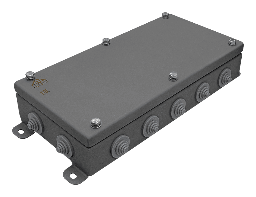 Коробка монтажная КМ IP55-1530, корпус из нержавеющей стали, количество вводов 14