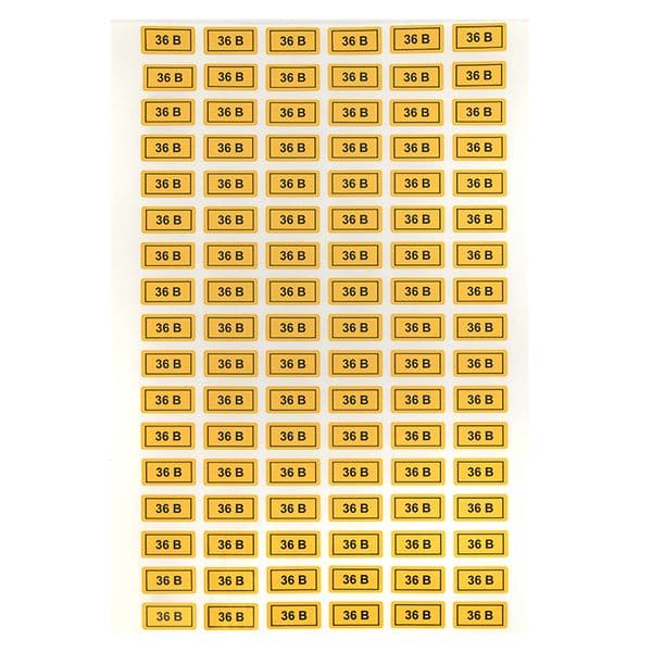 Наклейка 36В 10х15мм