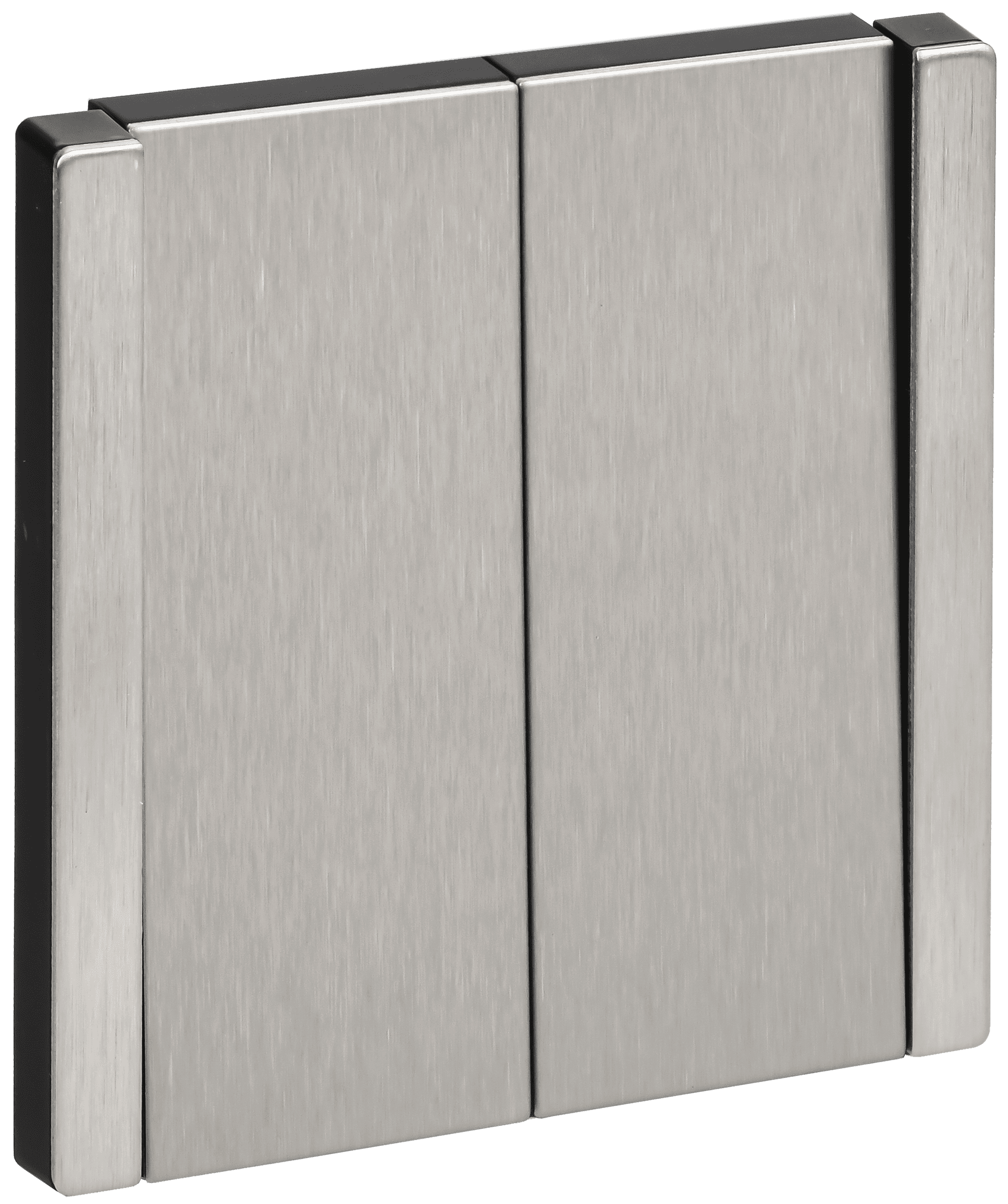 FORTE&PIANO Выключатель 2-клавишный 10А FP705M металл никель IEK