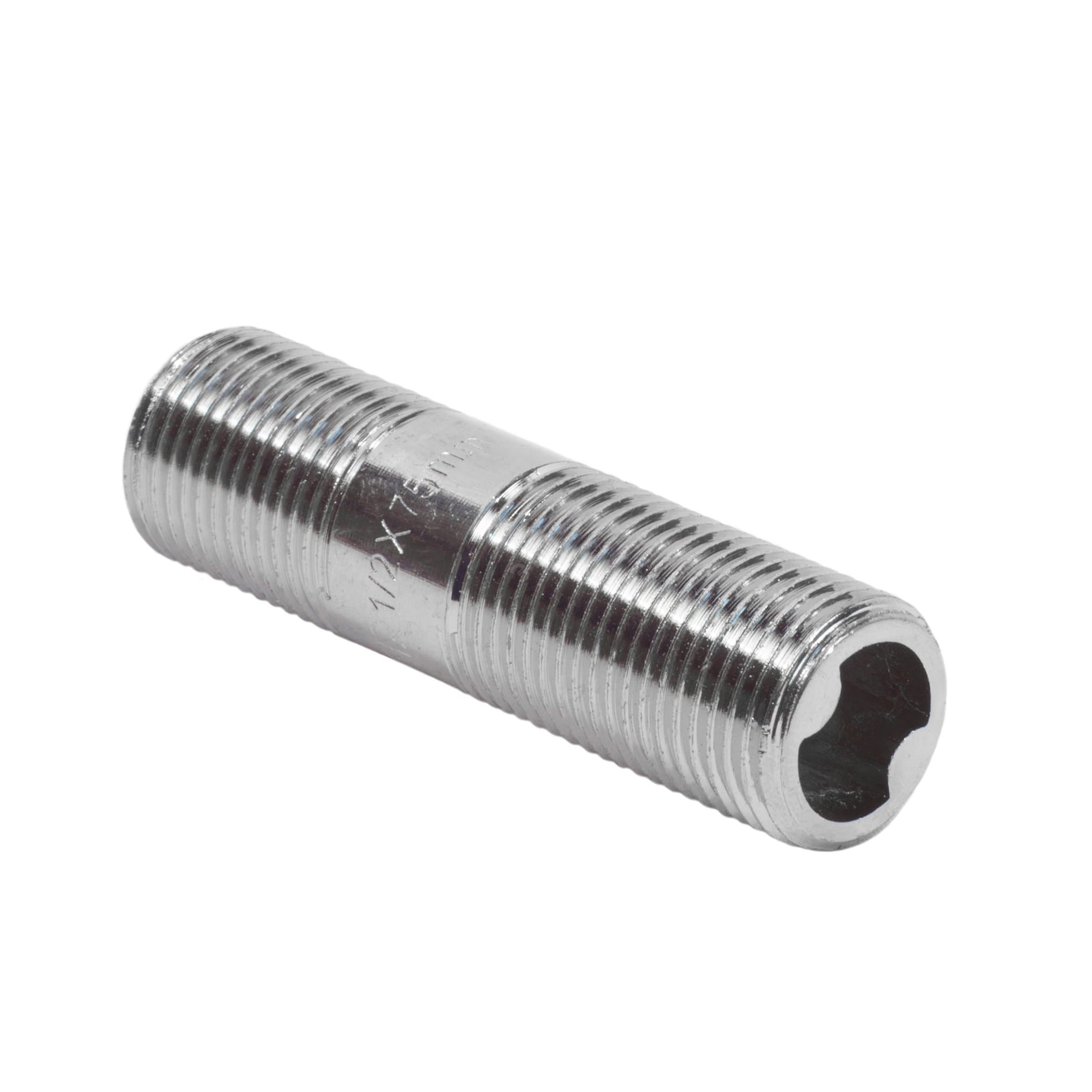 Сгон НН 1/2'х100 мм, никелированный