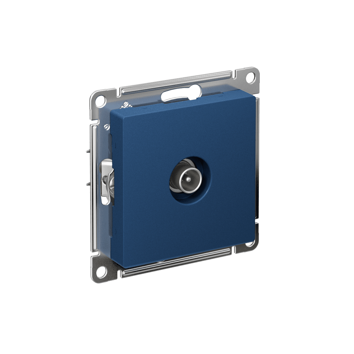 ATLASDESIGN TV РОЗЕТКА проходная 4DB, механизм, АКВАМАРИН
