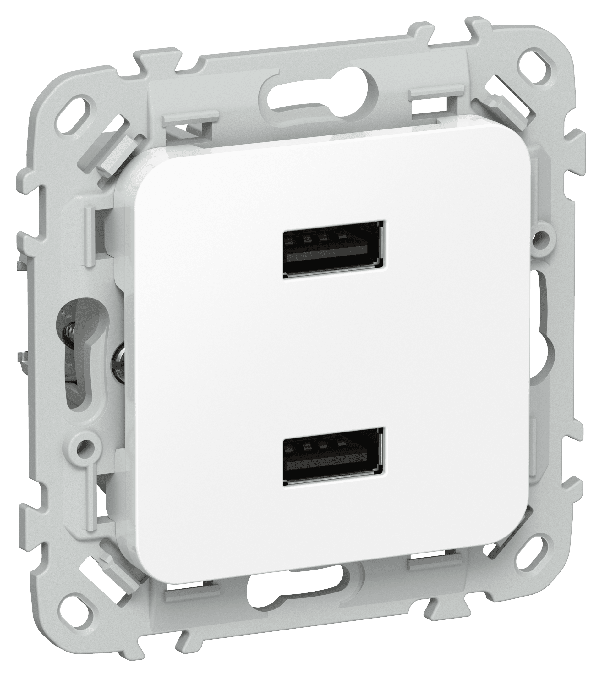 FLITE Розетка USB A+A 3,1А РЮ-2-ФлБ белый IEK