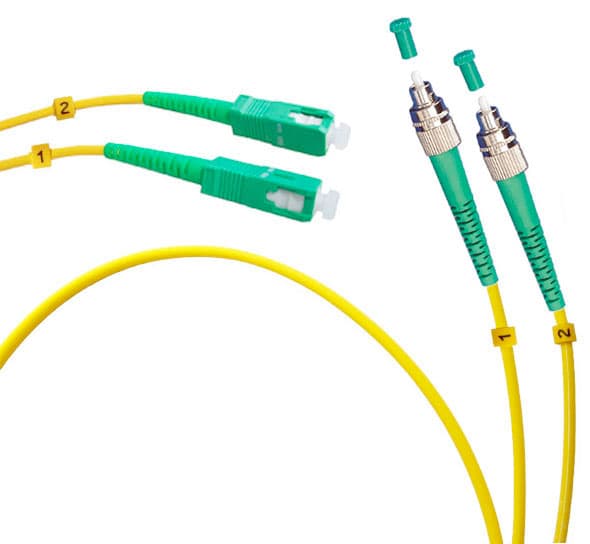 Патч-корд оптический duplex 15м FC/APC-SC/APC 9/125 sm LSZH