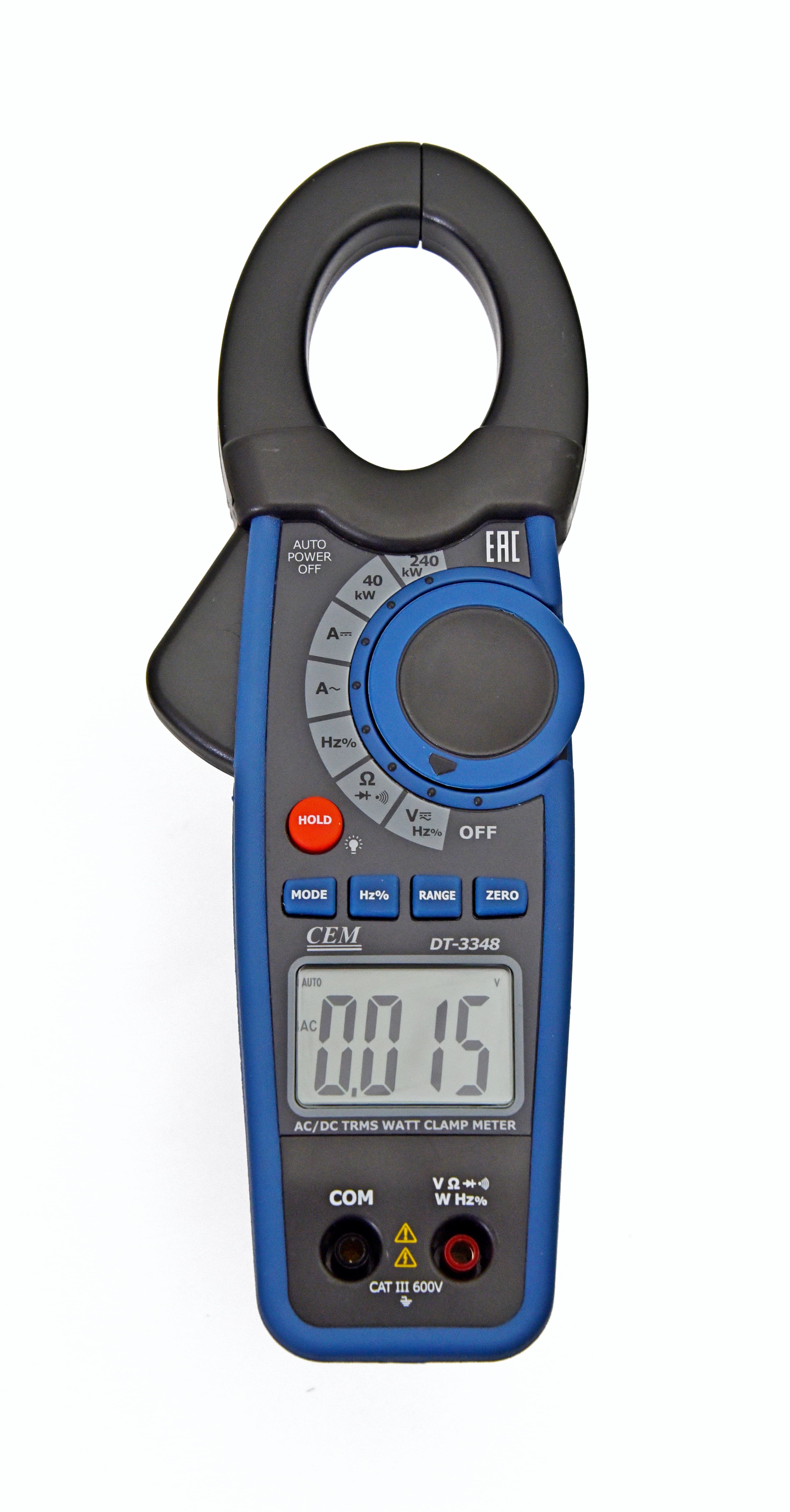 Клещи электроизмерительные, ваттметр с поверкой DT-3348