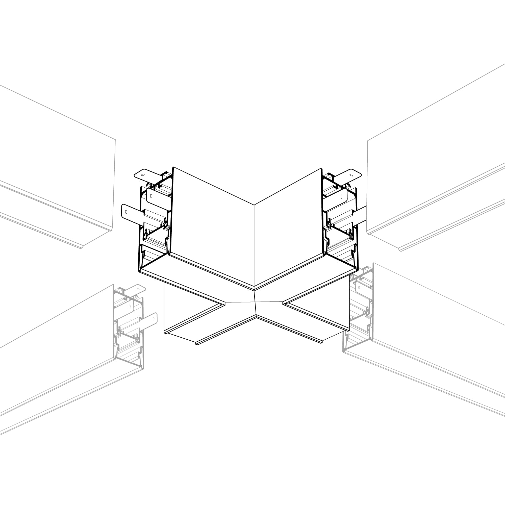 Угол S2-LINE-3360-X90 крестовой (ARL, Металл)