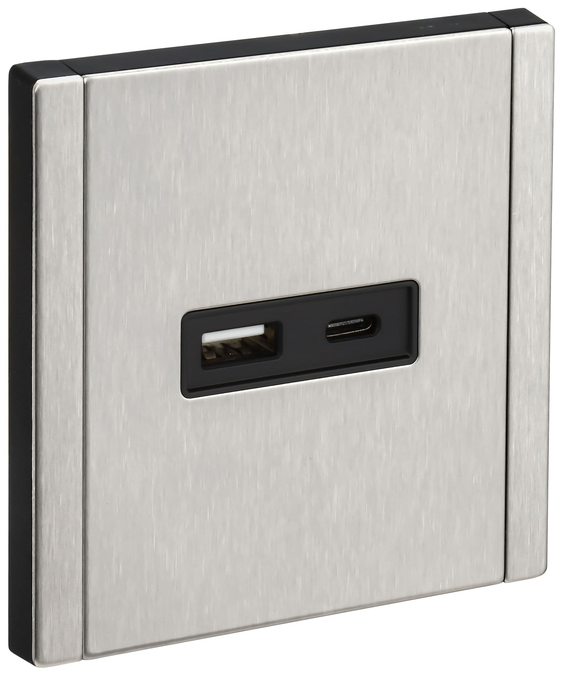 FORTE&PIANO Розетка USB A+C 18Вт FP751M металл никель IEK