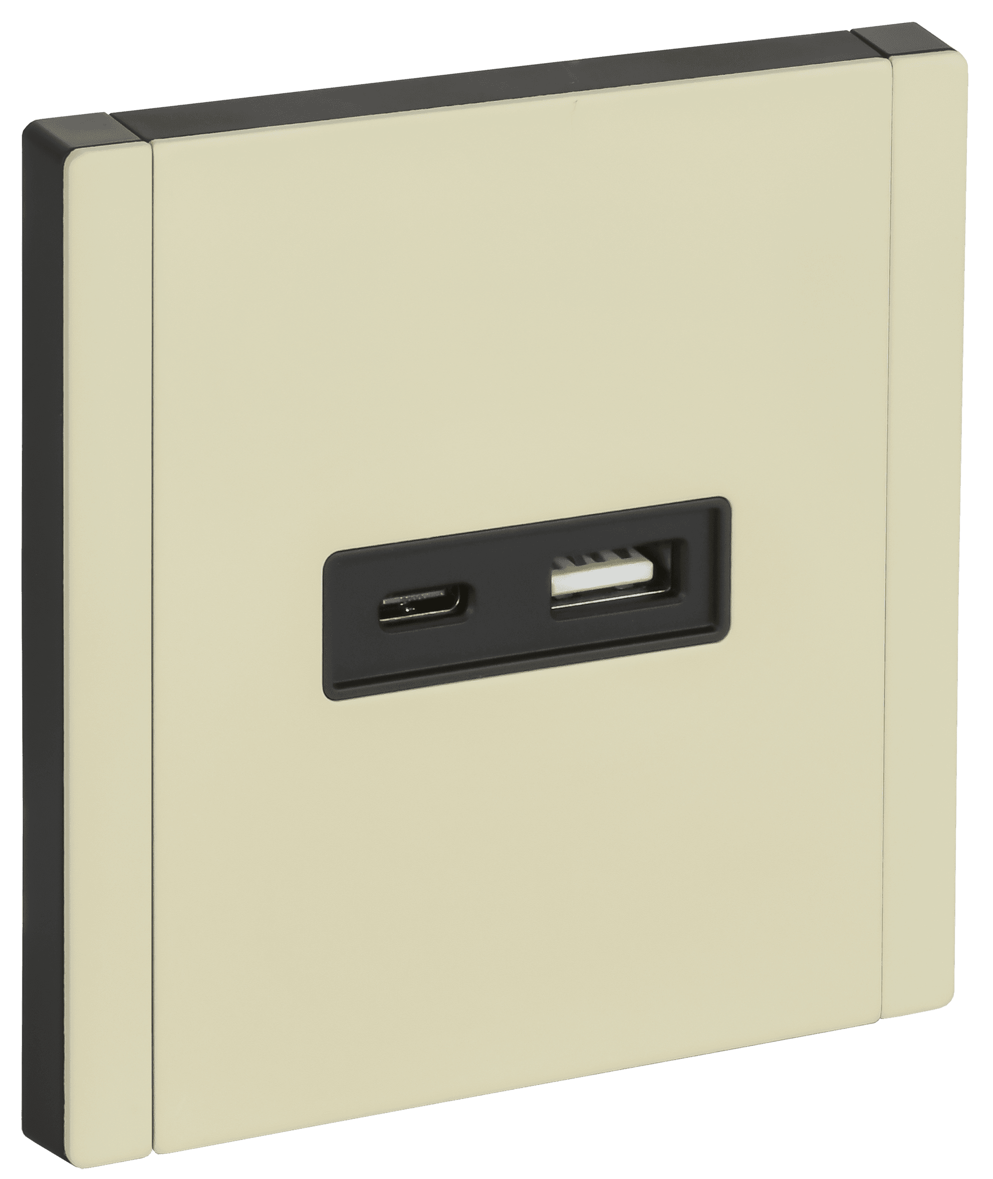 FORTE&PIANO Розетка USB A+C 3,1А FP850M металл слоновая кость IEK
