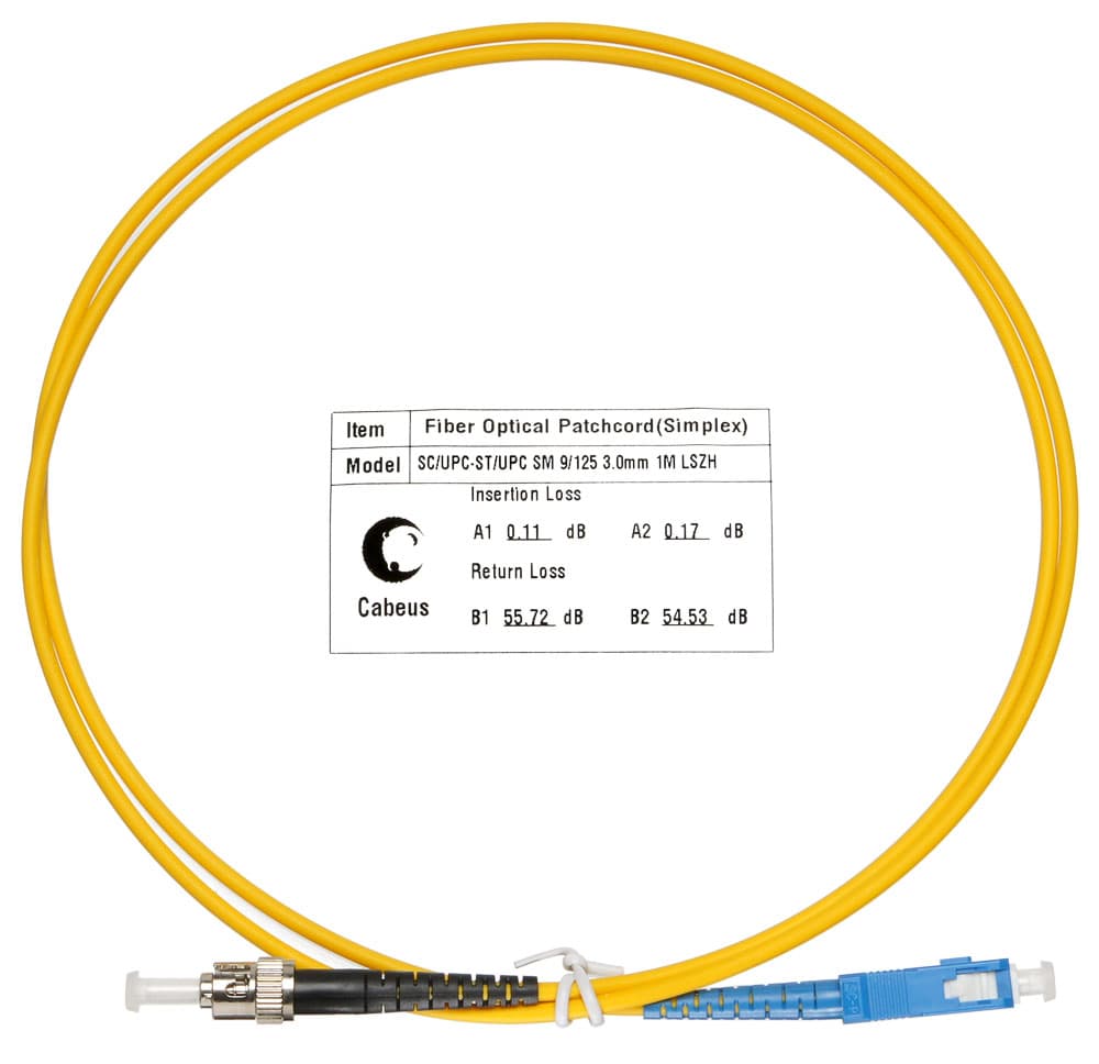 Патч-корд оптический simplex 1м SC-ST 9/125 sm LSZH