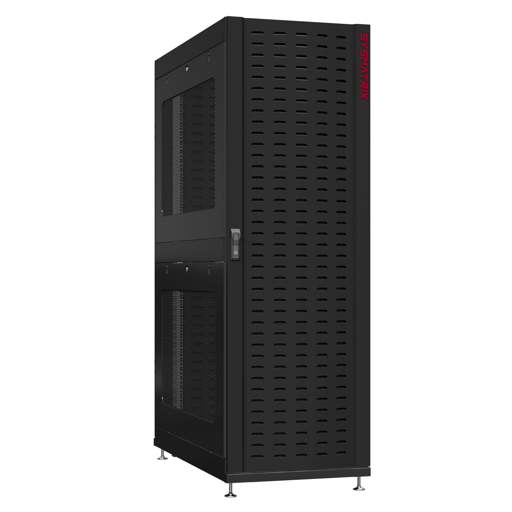 Шкаф серверный 24U 600х1070 передняя дверь: протект IP41. задняя дверь: протект IP41. боковые панели: перфорированные. цвет: черный RAL9005 