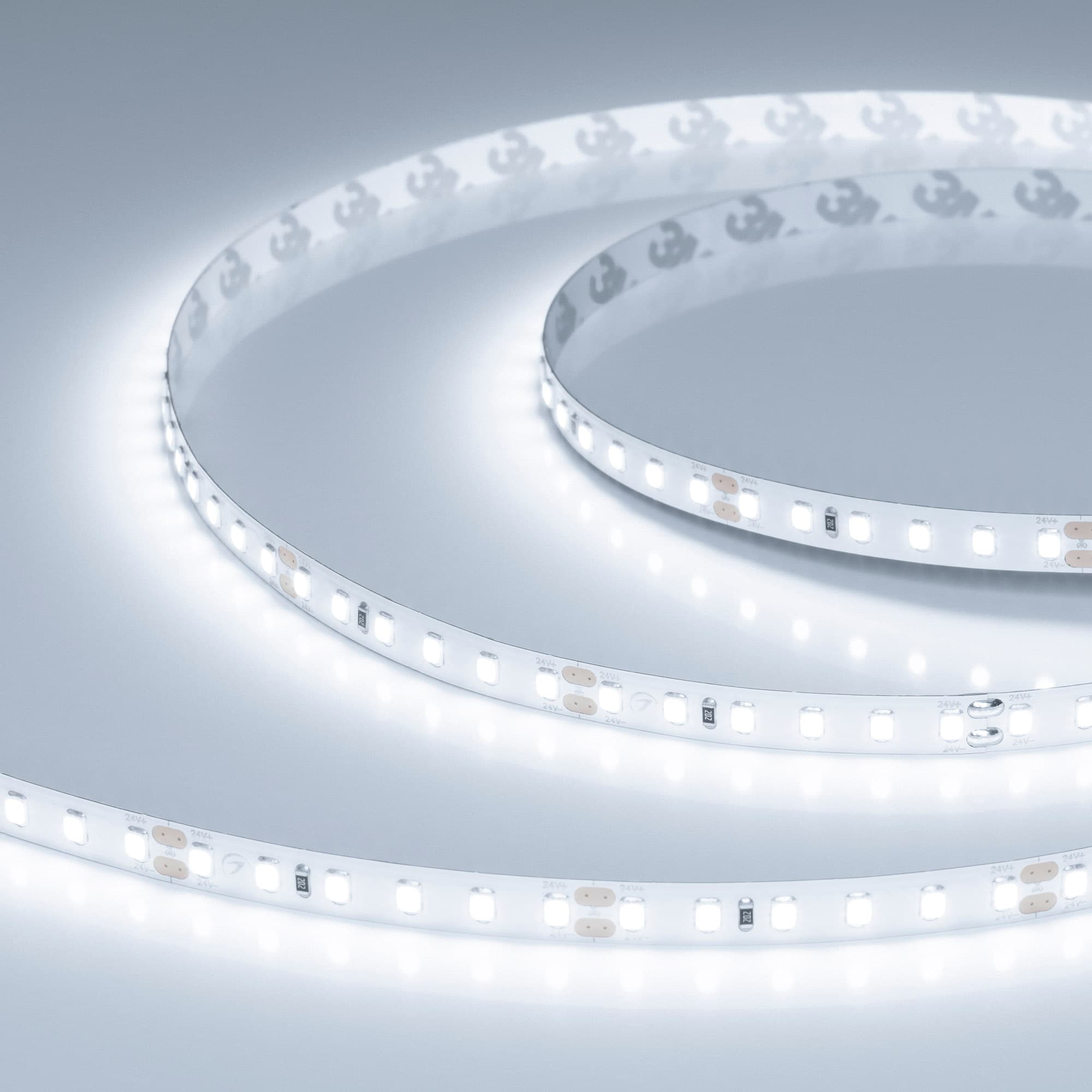 Лента светодиодная 2 Вт/м 24В IP20 6000K 120LED/м UL-A120-8mm SMD 2835 5 м