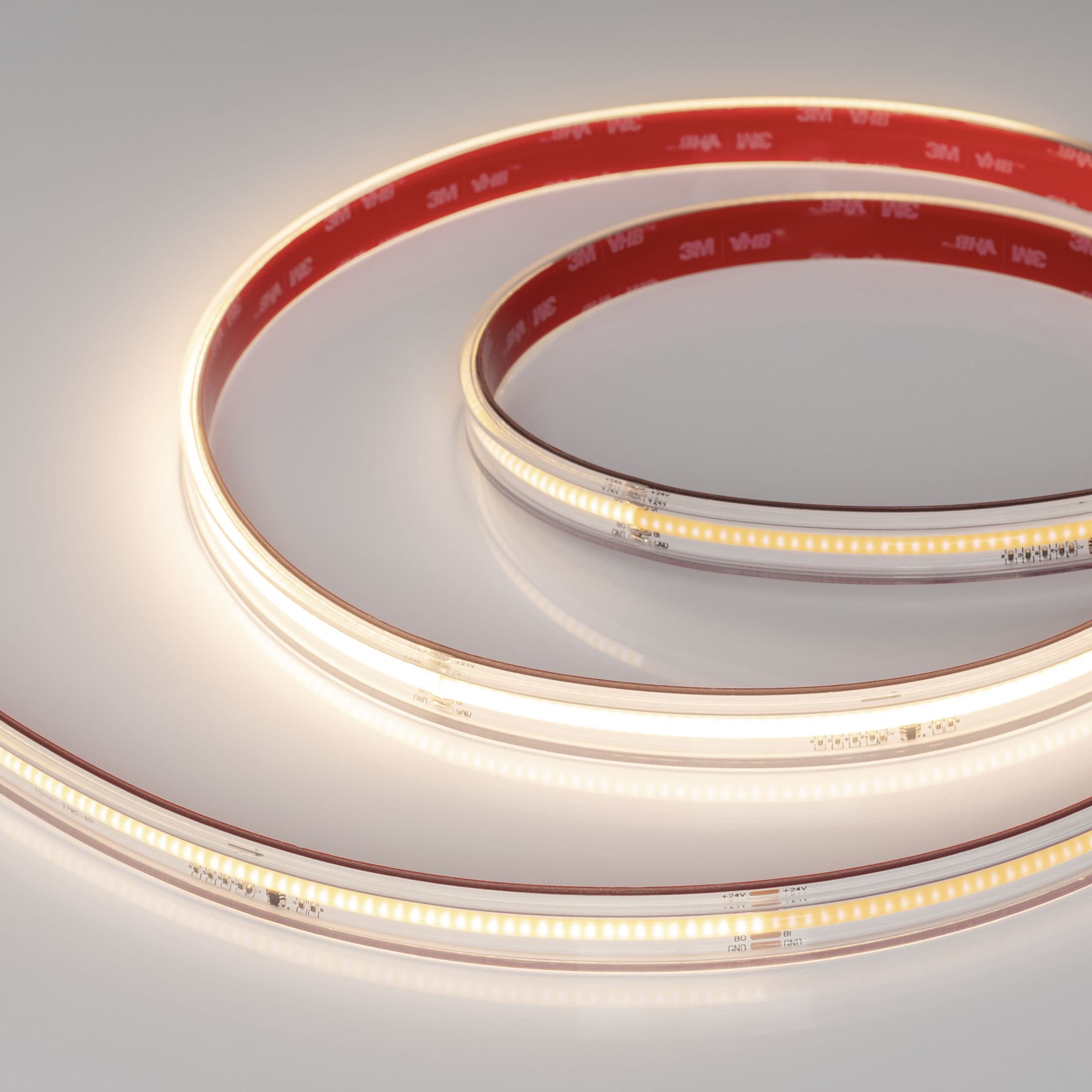 Лента светодиодная 7 Вт/м 24В IP67 3000K 378LED/м SPI-X378-12-14mm CSP 5 м