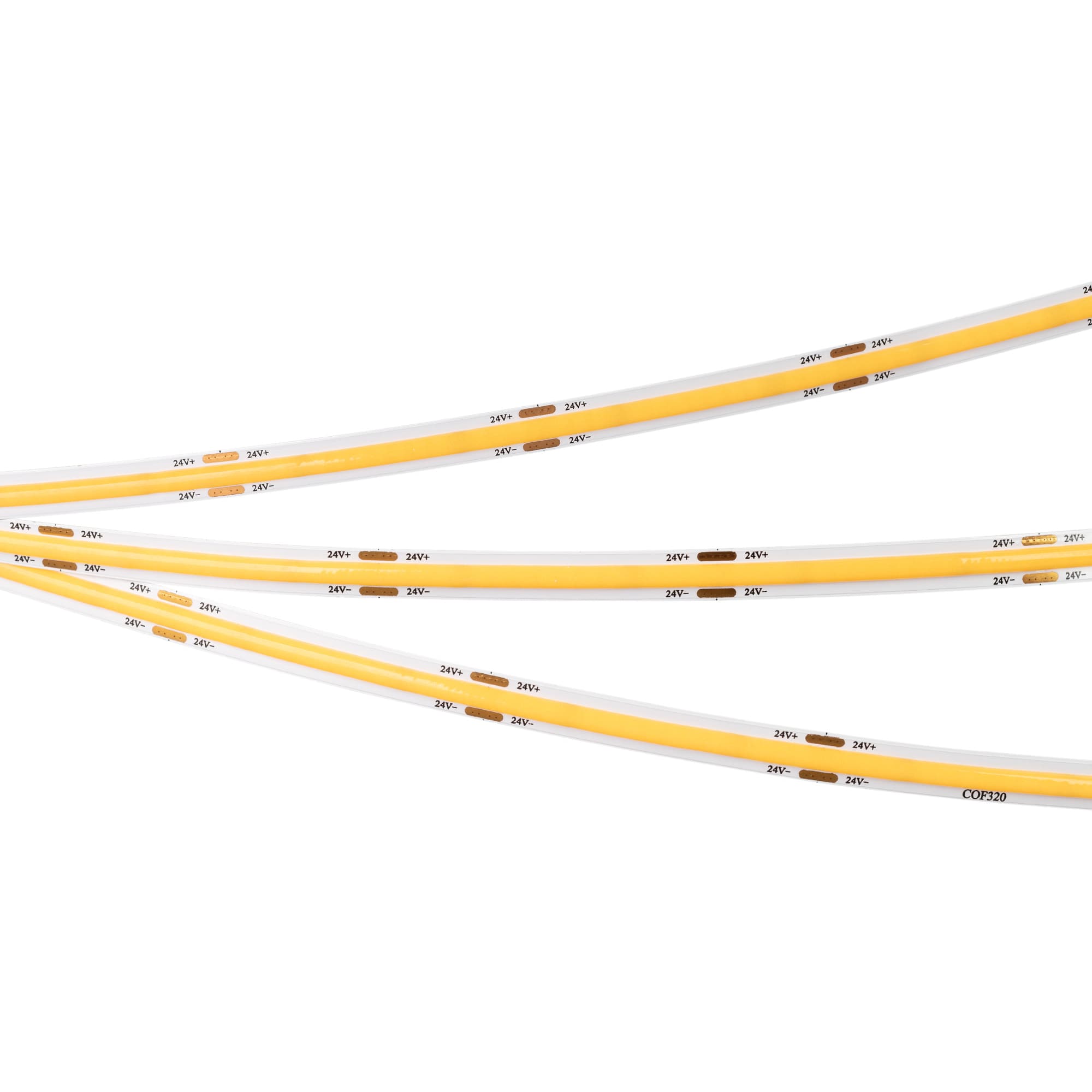 Лента светодиодная 8 Вт/м 24В IP20 3000K 320LED/м COB-X320-8mm CSP 5 м