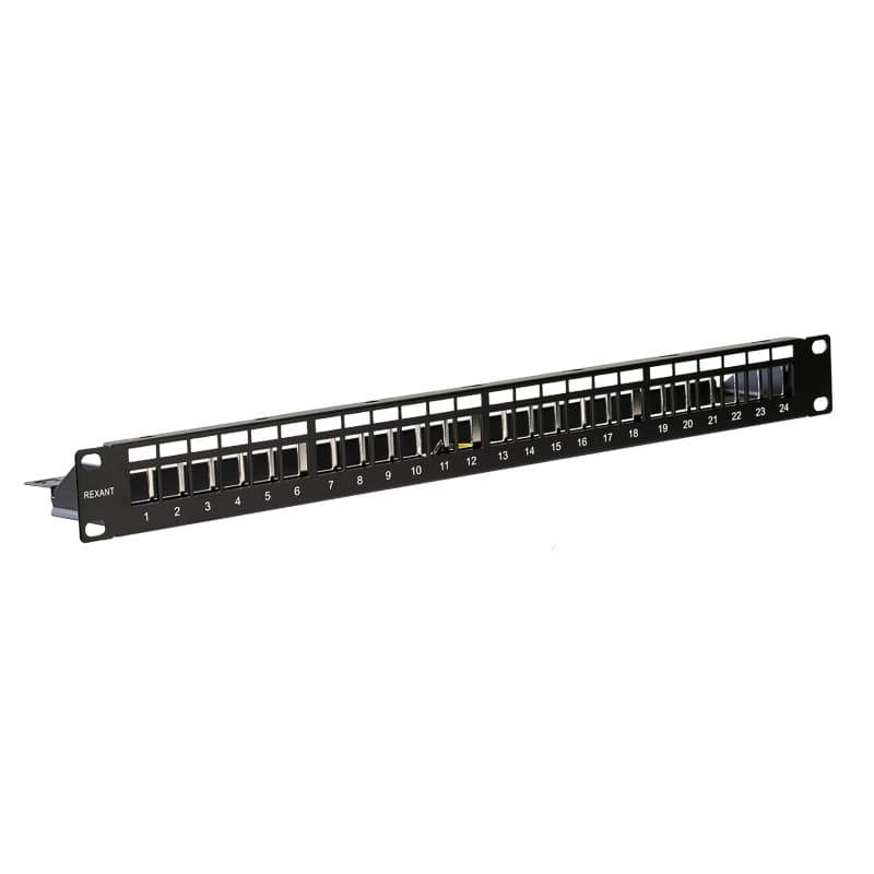Патч-панель наборная 19' CAT5e 1U 24 порта STP RJ45 Dual IDC