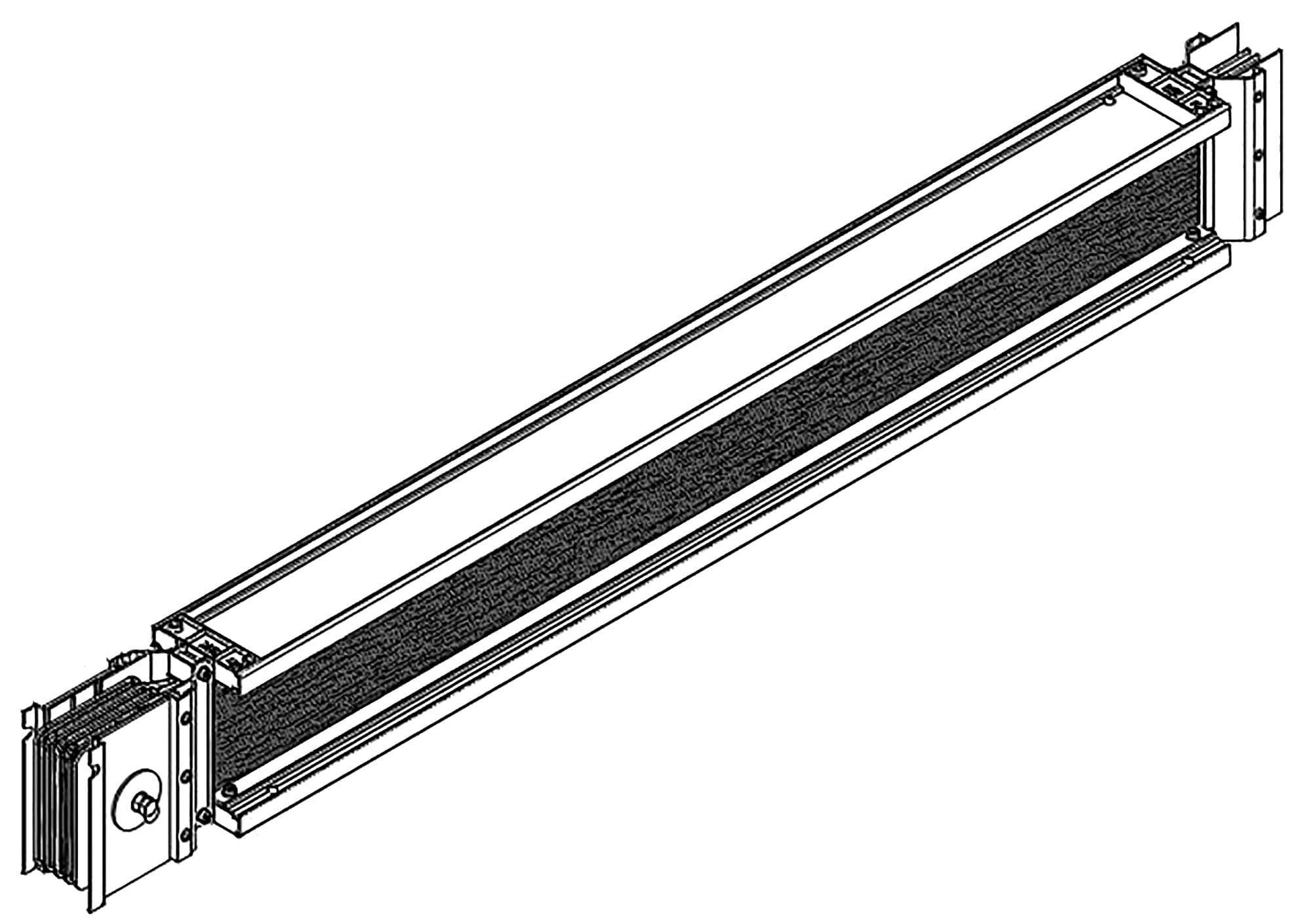 Секц. прям. 100-199см 1250А Al 3L+N+1/2PE НК IP55 тр.