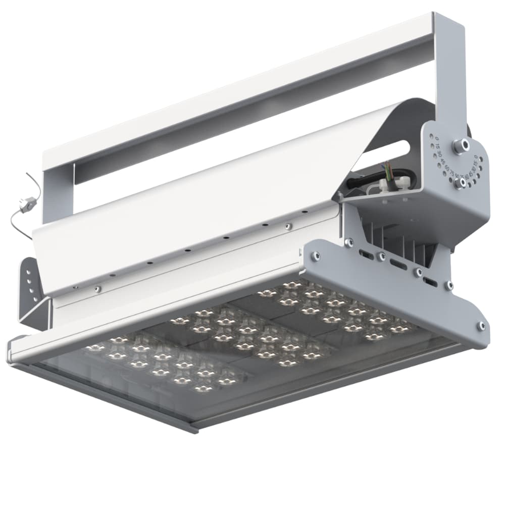 Светильник светодиодный ДО-80Вт Эверикс LED-80-К30.4-IP66-УХЛ11/LIRA/740/RAL7035/TG/AC230/D/Х/G1